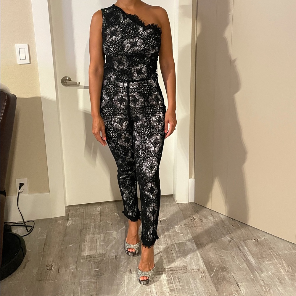 Alexis Black Lace Jumpsuit